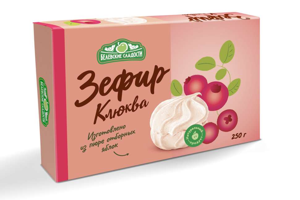  Зефир белевский "Клюква" 250г в Протвине