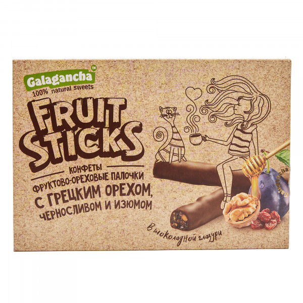 №2 Берестов КРАФТ Fruit Stiсks с черносливом и грецким орехом, 175г в Протвине