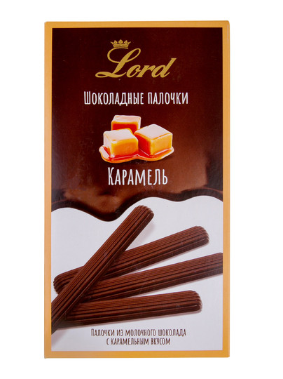 №1 TM LORD Палочки из молочного шоколада с карамельным вкусом, 80 гр в Протвине