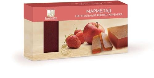  Мармелад пластовый 210г Яблоко-Клубника в Протвине