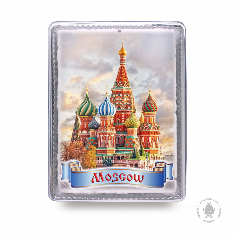 Пряник 600г MOSCOW с фотопечатью (в подарочной пластиковой упаковке)  в Протвине