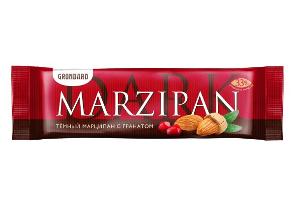 №1 TM Grondard     (10973) Батончики глазированные Марципановые ГРАНАТ, (24шт по 50г)       в Протвине