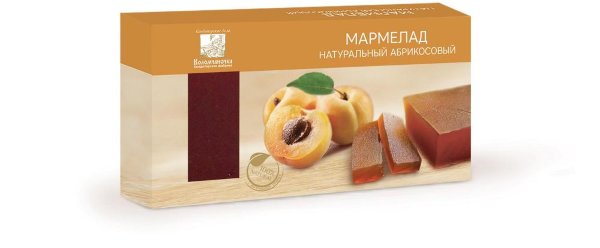 №2 Мармелад пластовый 210г абрикосовый  в Протвине